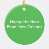 Bourbon Street Sign Keramik Ornament (Hinten)