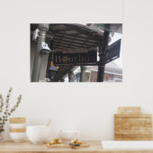 Bourbon Street Sign Poster (Küche)