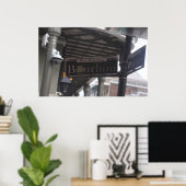 Bourbon Street Sign Poster (Heimbüro)