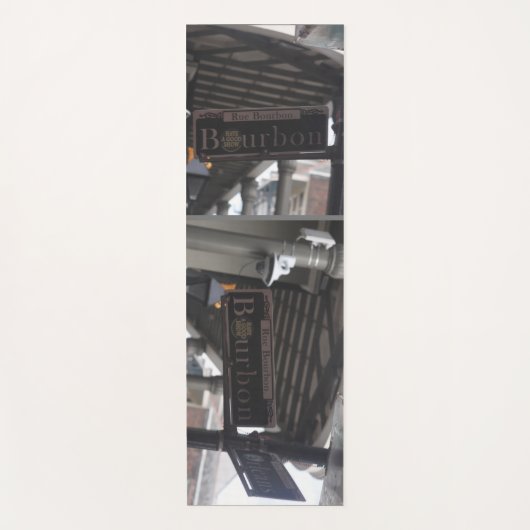 Bourbon Street Sign Yogamatte (Vorderseite)