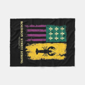 Bourbon Street Strong New Orleans Prix Crawfish m Fleecedecke (Vorderseite (Horizontal))