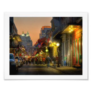 Bourbon Street Sunset Print Fotodruck