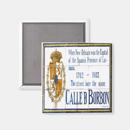 Bourbon Street Tiles Magnet (Vorderseite/Rückseite)