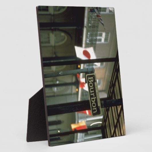 Bourbon Street Unterschreiben in New Orleans Fotoplatte (Seite)