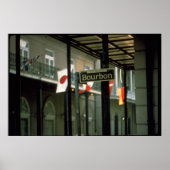 Bourbon Street Unterschreiben in New Orleans Poster (Vorne)