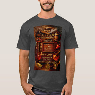 Bourbon Tasting Flavor Karte T-Shirt