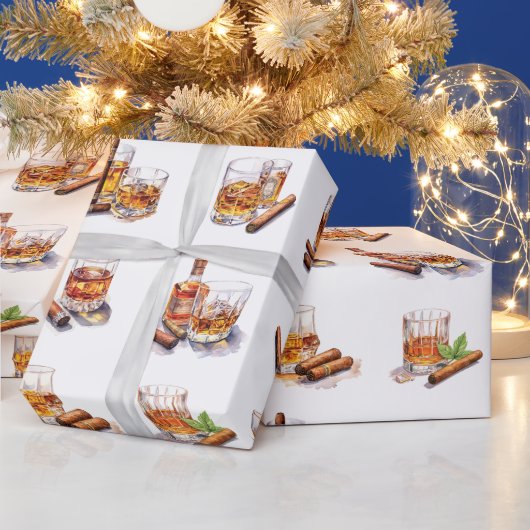 Bourbon Theme Wrapping Papier Bachelor Geschenk Geschenkpapier (Feiertage)