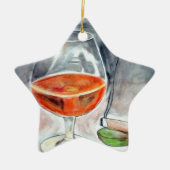 Bourbon und Rauch Keramikornament (Vorne)