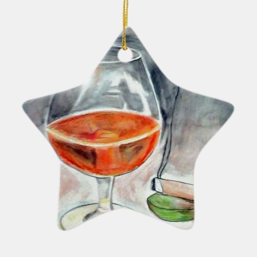 Bourbon und Rauch Keramikornament (Vorne)