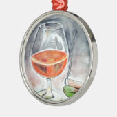 Bourbon und Rauch Ornament Aus Metall (Links)