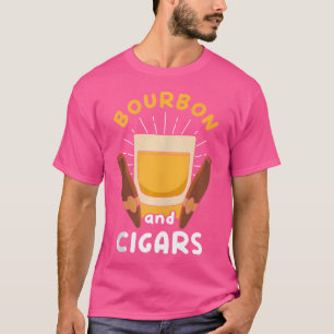 Bourbon und Zigarren Bourbons Zigarren trinken T-Shirt