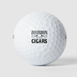 Bourbon und Zigarren Golfball