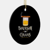 Bourbon und Zigarren Keramik Ornament (Rechts)