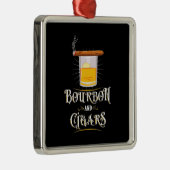 Bourbon und Zigarren Ornament Aus Metall (Rechts)