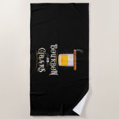 Bourbon und Zigarren Strandtuch (Vorderseite)