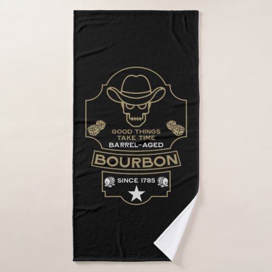 Bourbon Whiskey Art Badehandtuch (Badehandtuch)
