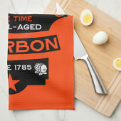 Bourbon Whiskey Art Geschirrtuch (Viertel Falte)