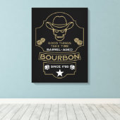 Bourbon Whiskey Art Leinwanddruck (Insitu (Holzboden))