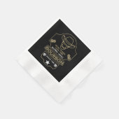 Bourbon Whiskey Art Serviette (Ecke)