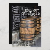 BOURBON WHISKEY BACHELOR PARTY EINLAGEN EINLADUNG (Vorne/Hinten)