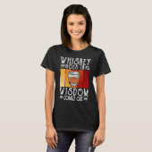 Bourbon Whiskey Goes In Wisdom Comes Out T-Shirt (Vorne ganz)