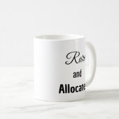 Bourbon whiskey lover black and white  kaffeetasse (VorderseiteRechts)