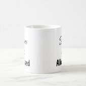 Bourbon whiskey lover black and white  kaffeetasse (Mittel)
