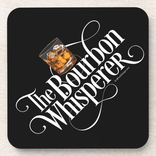 Bourbon-Whisperer-Coaster Getränkeuntersetzer (Vorderseite)