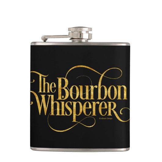 Bourbon Whisperer Flachmann (Vorderseite)