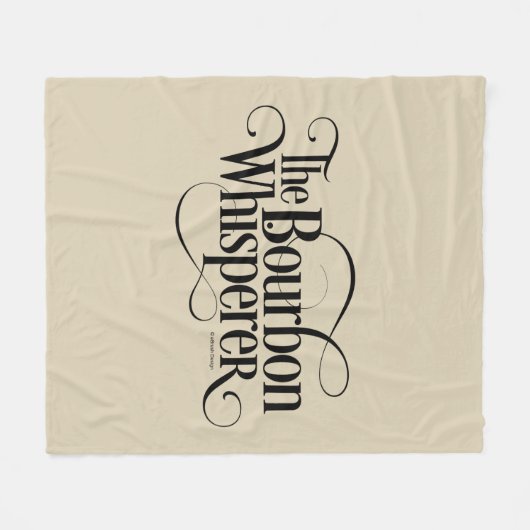 Bourbon Whisperer Fleecedecke (Vorderseite (Horizontal))