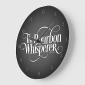 Bourbon Whisperer Große Wanduhr (Winkel)