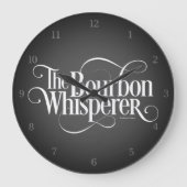 Bourbon Whisperer Große Wanduhr (Vorderseite)