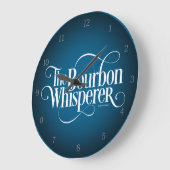 Bourbon Whisperer Große Wanduhr (Winkel)