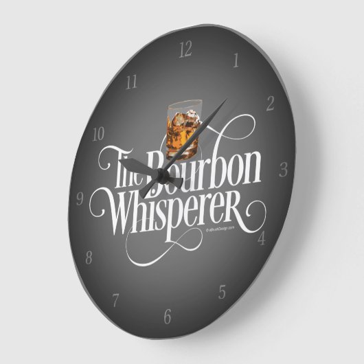 Bourbon Whisperer Large Clock Große Wanduhr (Winkel)