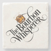 Bourbon Whisperer Stone Untersetzer (Vorderseite)