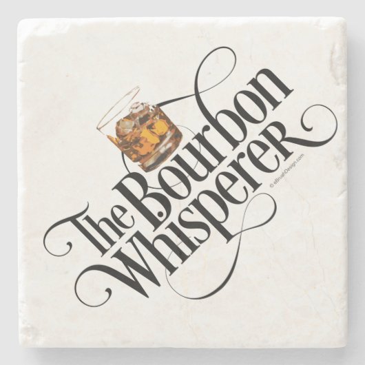 Bourbon Whisperer Stone Untersetzer (Vorderseite)