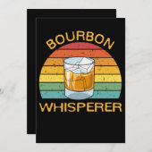 Bourbon Whisperer Whiskey Bourbon Drink Geschenk Dankeskarte (Vorne/Hinten)