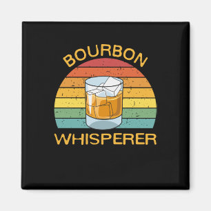 Bourbon Whisperer Whiskey Bourbon Drink Geschenk Magnet