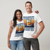 Bourbon Wisdom Vintage Sunset Design T-Shirt (Unisex)