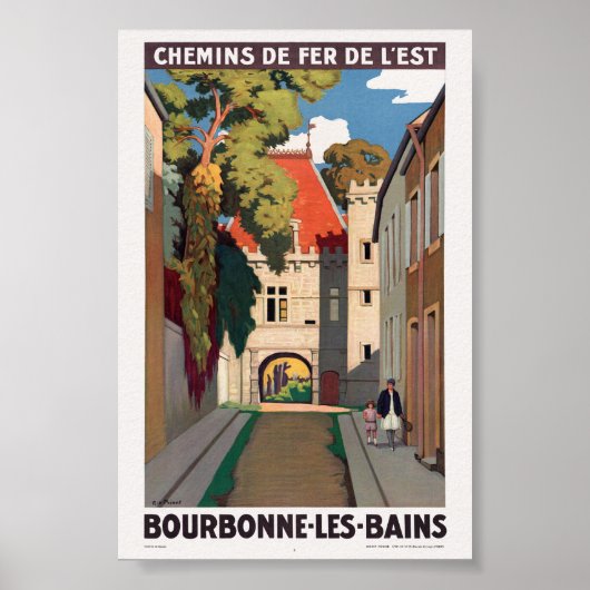 Bourbonne-les-Bains Vintage Poster 1930 (Vorne)