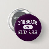 Bourgade - goldenes Eagles - Katholischer - Button (Vorne & Hinten)