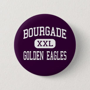 Bourgade - goldenes Eagles - Katholischer - Button