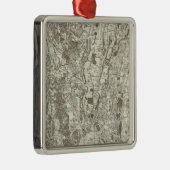 Bourgen Bresse Silbernes Ornament (Rechts)