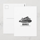 Bourges  Cathedrale SaintEtienne  Affiche Vintage  Postkarte (Vorne/Hinten)