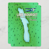 Bourget-Frankreich schönes Reiseplakat (Vorne/Hinten)