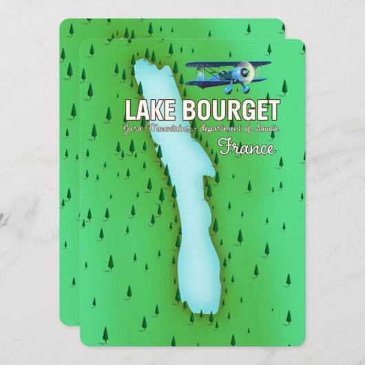 Bourget-Frankreich schönes Reiseplakat (Vorne/Hinten)