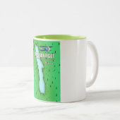 Bourget-Frankreich schönes Reiseplakat Zweifarbige Tasse (VorderseiteRechts)