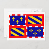 Bourgogne Postkarte (Vorne/Hinten)