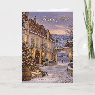 Bourgogne Weinberge Frohe Weihnachten