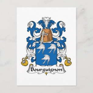 Bourguignon Familienwappen Postkarte